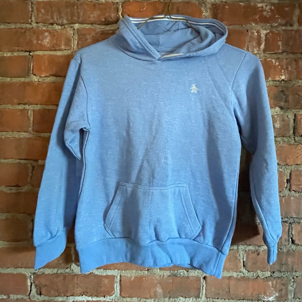 Original Penguin blue pullover hoodie - 14/16
